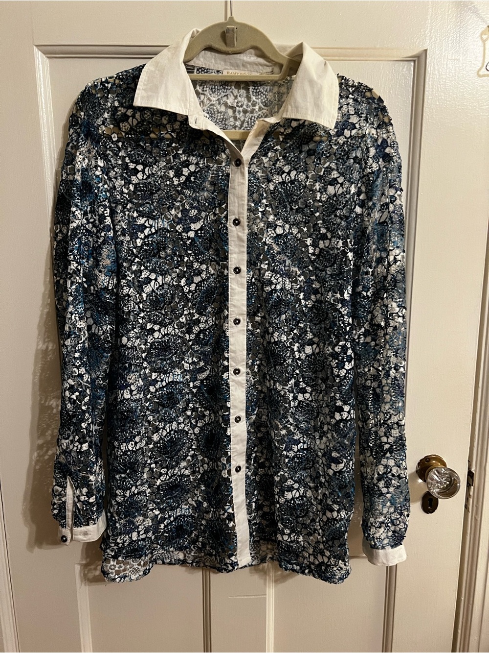 Ramy Brook Gary Print Lace Swim Cover Up